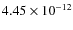 $4.45\times 10^{-12}$