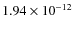 $1.94\times 10^{-12}$