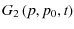 $\displaystyle G_{2}\left(p,p_{0},t\right)$