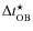 $\Delta t_{{\rm OB}}^{\star}$