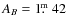 $A_B=1\hbox{$.\!\!^{\rm m}$ }42$