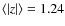 $\langle \left\vert z\right\vert\rangle = 1.24$
