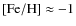 $\rm [Fe/H]\approx -1$