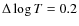 $\Delta \log T = 0.2$