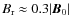$B_{\rm r} \approx 0.3
\vert\vec{B}_{\rm0}\vert$