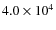$4.0 \times 10^{4}$