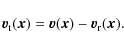 \begin{displaymath}{\vec v}_{\rm t}({\vec x}) = {\vec v}({\vec x}) -
{\vec v}_{\rm r}({\vec x}).
\end{displaymath}