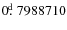 $0\hbox{$.\!\!^{\rm d}$ }7988710$