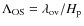 $\Lambda_{\rm OS} = \lambda_{\rm ov}/H_{\rm p}$