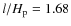 $l/H_{\rm p} = 1.68$
