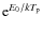 ${\rm e}^{E_{\rm0}/kT_{\rm p}}$