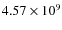 $4.57\times10^9$