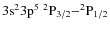 $\rm 3s^23p^5\ ^2P_{3/2}{-}^2P_{1/2}$