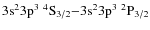 $\rm 3s^23p^3\ ^4S_{3/2}{-}3s^23p^3\ ^2P_{3/2}$