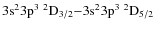 $\rm 3s^23p^3\ ^2D_{3/2}{-}3s^23p^3\ ^2D_{5/2}$