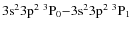 $\rm 3s^23p^2\ ^3P_0{-}3s^23p^2\ ^3P_1$