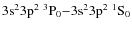 $\rm 3s^23p^2\ ^3P_0{-}3s^23p^2\ ^1S_0$