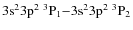 $\rm 3s^23p^2\ ^3P_1{-}3s^23p^2\ ^3P_2$