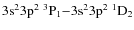 $\rm 3s^23p^2\ ^3P_1{-}3s^23p^2\ ^1D_2$