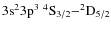 $\rm 3s^23p^3\ ^4S_{3/2}{-}^2D_{5/2}$