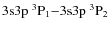 $\rm 3s3p\ ^3P_1{-}3s3p\ ^3P_2$