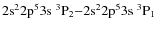 $\rm 2s^22p^53s\ ^3P_2{-}2s^22p^53s\ ^3P_1$
