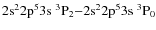 $\rm 2s^22p^53s\ ^3P_2{-}2s^22p^53s\ ^3P_0$