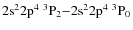 $\rm 2s^22p^4\ ^3P_2{-}2s^22p^4\ ^3P_0$