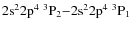 $\rm 2s^22p^4\ ^3P_2{-}2s^22p^4\ ^3P_1$