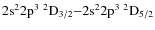 $\rm 2s^22p^3\ ^2D_{3/2}{-}2s^22p^3\ ^2D_{5/2}$