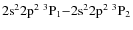 $\rm 2s^22p^2\ ^3P_1{-}2s^22p^2\ ^3P_2$