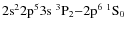 $\rm 2s^22p^53s\ ^3P_2{-}2p^6\ ^1S_0$