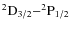 $\rm ^2D_{3/2}{-}^2P_{1/2}$