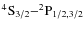 $\rm ^4S_{3/2}{-}^2P_{1/2,3/2}$