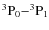 $\rm ^3P_0{-}^3P_1$