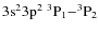 $\rm 3s^23p^2\ ^3P_1{-}^3P_2$