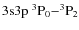 $\rm 3s3p\ ^3P_0{-}^3P_2$