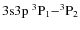 $\rm 3s3p\ ^3P_1{-}^3P_2$