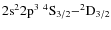 $\rm 2s^22p^3\ ^4S_{3/2}{-}^2D_{3/2}$