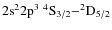 $\rm 2s^22p^3\ ^4S_{3/2}{-}^2D_{5/2}$