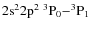 $\rm 2s^22p^2\ ^3P_0{-}^3P_1$