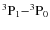 $\rm ^3P_1{-}^3P_0$