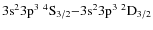 $\rm 3s^23p^3\ ^4S_{3/2}{-}3s^23p^3\ ^2D_{3/2}$