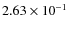 $2.63\times 10^{-1}$