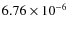 $6.76\times 10^{-6}$