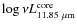 $\log{\nu L_{11.85~\mu{\rm m}}^{{\rm core}}}$