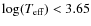 $\ensuremath{\log(\ensuremath{T_{{\rm eff}}})} < 3.65$