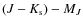${\ensuremath{(J-K_{\rm s})} }-M_J$