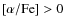$\ensuremath{{[\alpha{\rm /Fe}]}} > 0$