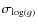 $\sigma_{\ensuremath{\log(g)} }$